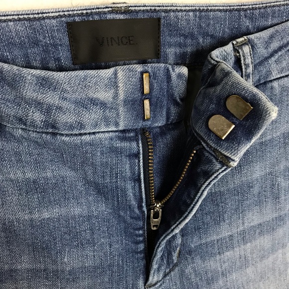 Vince Slim Two Tone Raw Hem Stretch Jeans Sz 28 - Picture 3 of 7